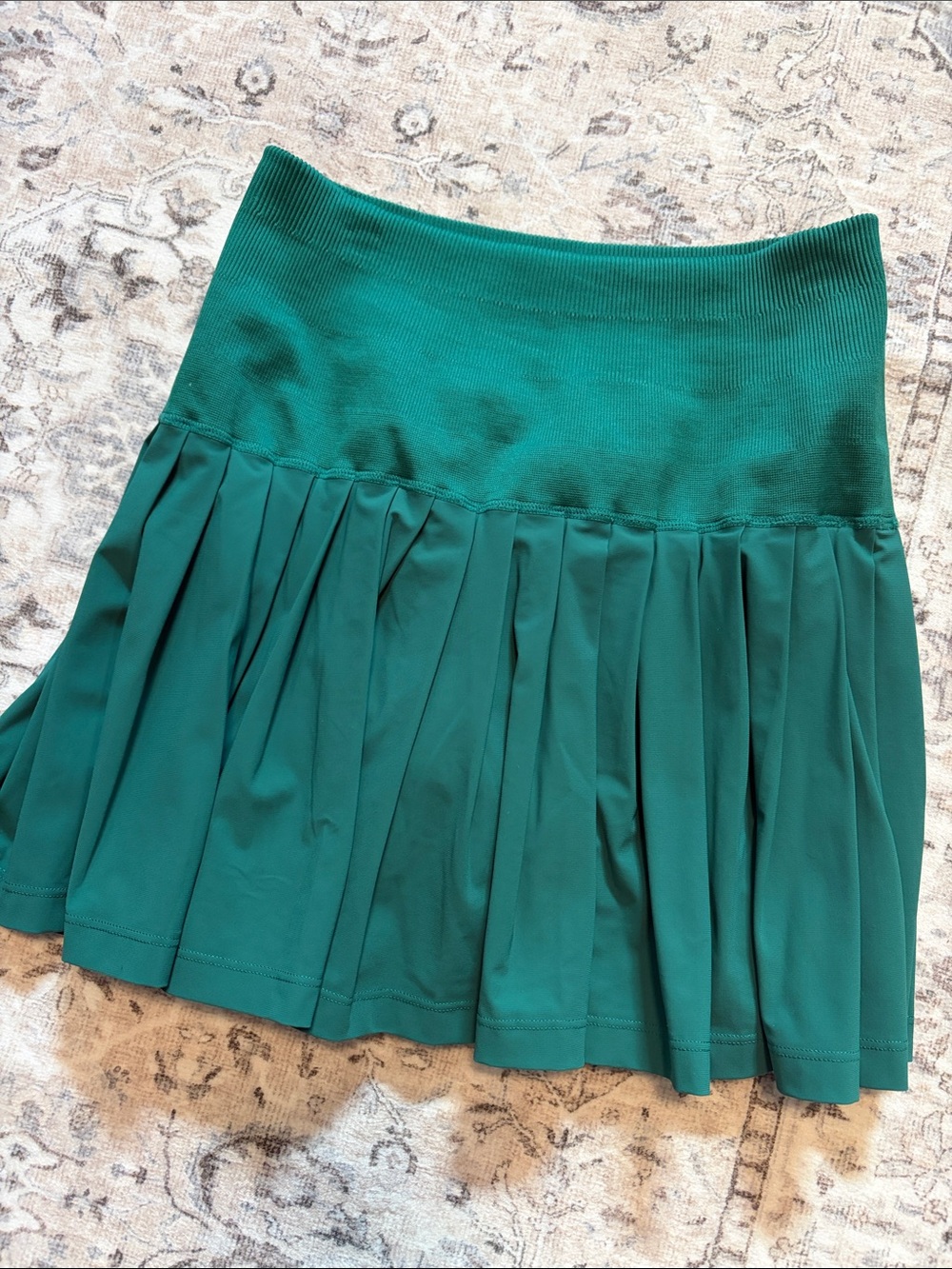 Wilson Teal Pleated Skater Skirt